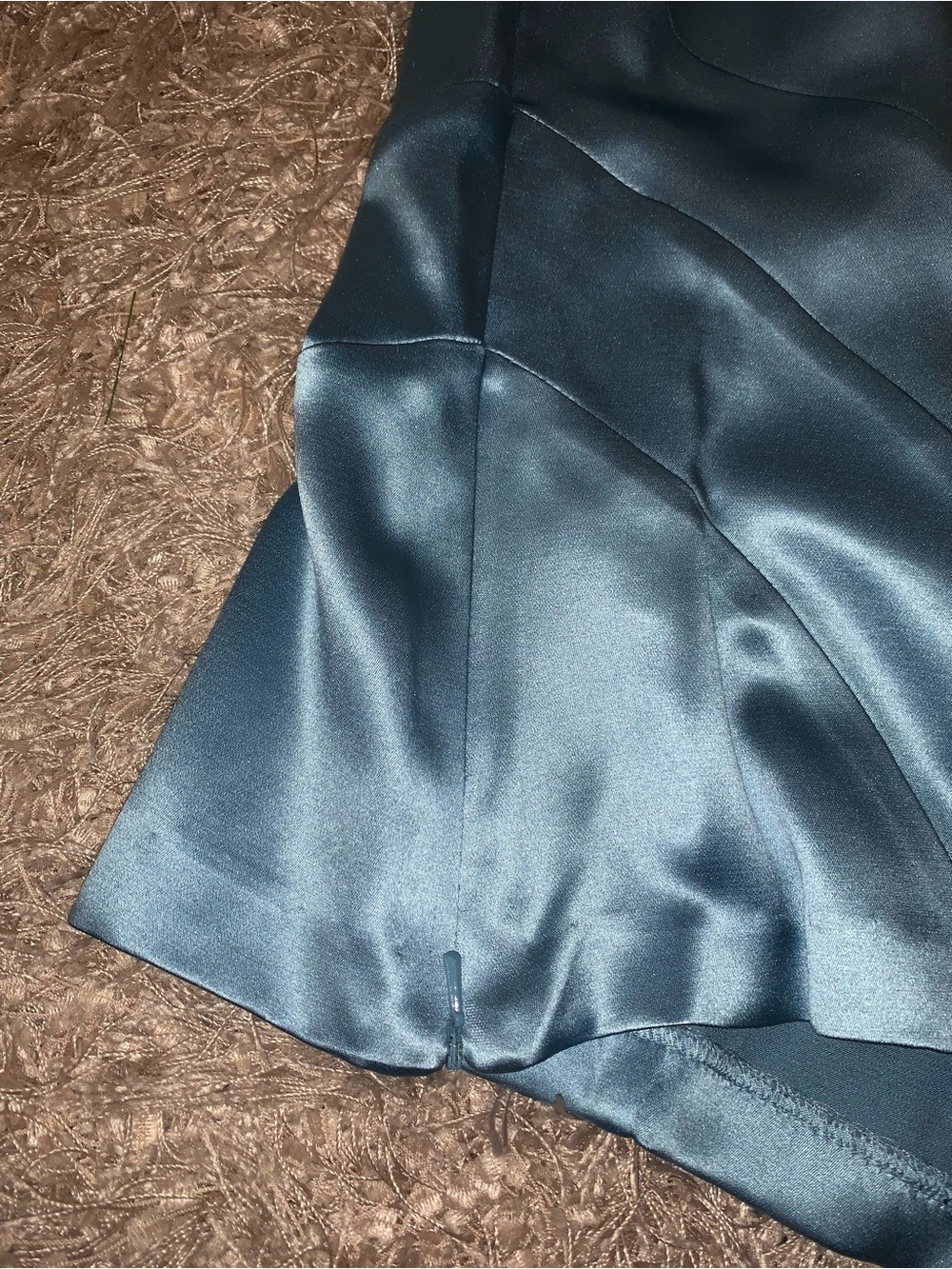 3 for $30 ⚡️ Jones New York Satin V-Neck Tank Top in Blue 100% Silk size 8 - Picture 3 of 7